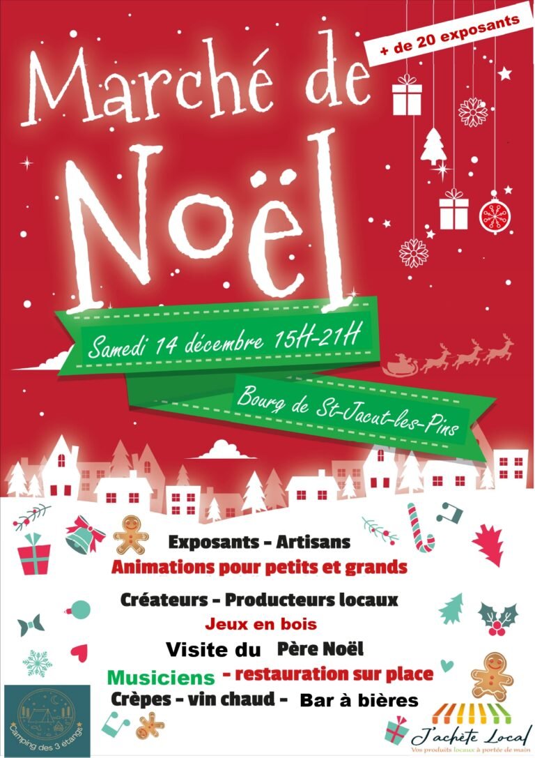 MARCHE DE NOEL ST JACUT LES PINS 14 DECEMBRE 2024