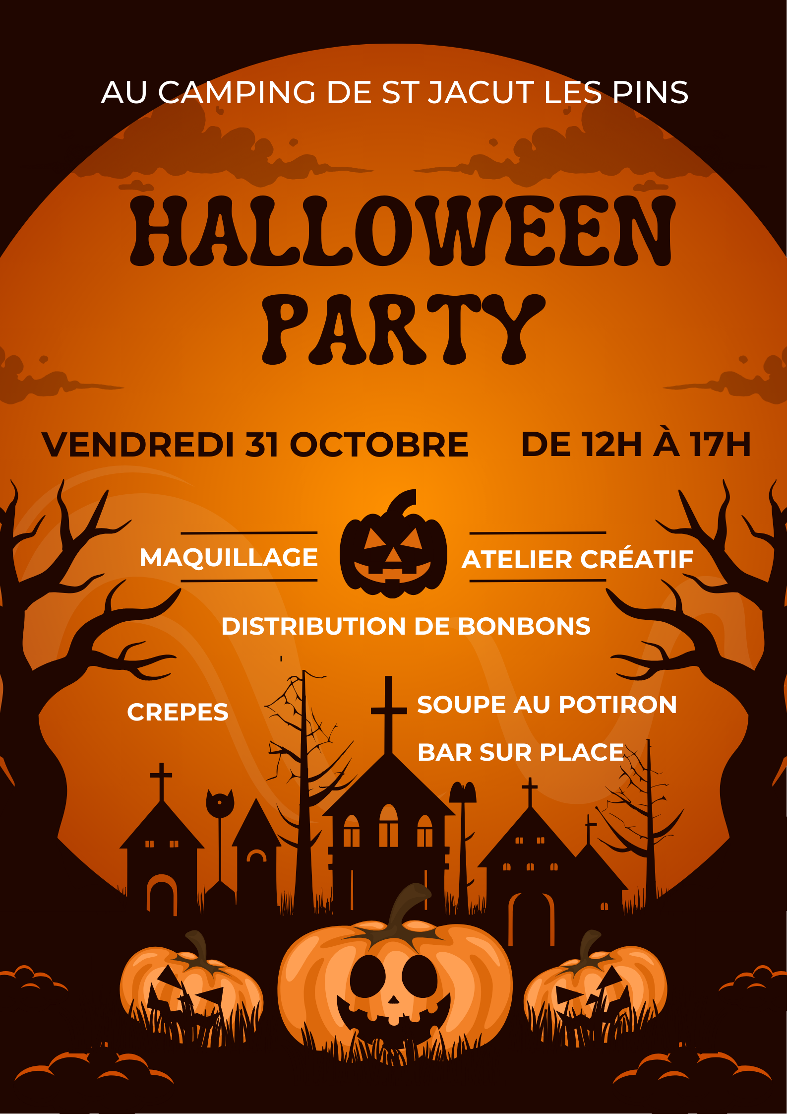 HALLOWEEN PARTY AU CAMPING Vendredi 31 octobre